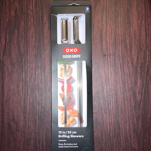 OXO Good Grips 6-Piece stainless steel Grilling Skewer Set New in box - Picture 2 of 4